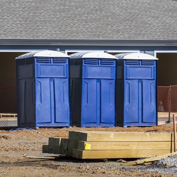 what is the expected delivery and pickup timeframe for the porta potties in Dooling Georgia